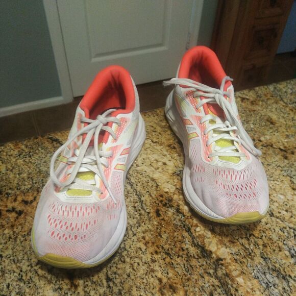 Asics Women's Gel-Excite 6 1012A150 White Pink Running Sneaker Shoes Size 9 US - Picture 2 of 12